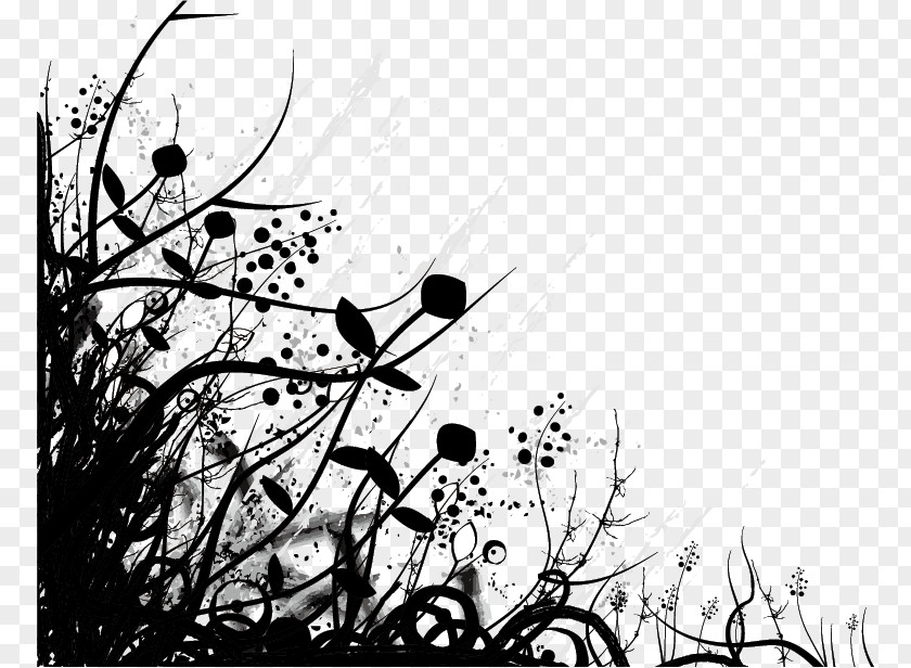 Flowers Silhouette PNG silhouette clipart PNG