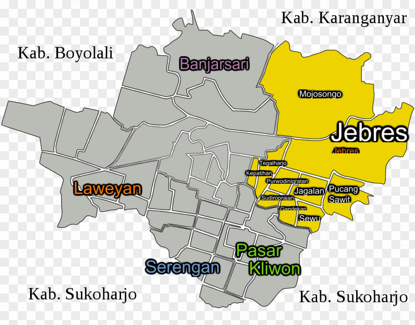 Panularan Pasar Kliwon District, Surakarta Laweyan Purwosari Banjarsari PNG