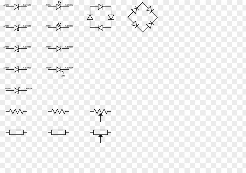 Scientific Circuit Diagram Electronic Symbol Component Electronics Electrical Engineering PNG