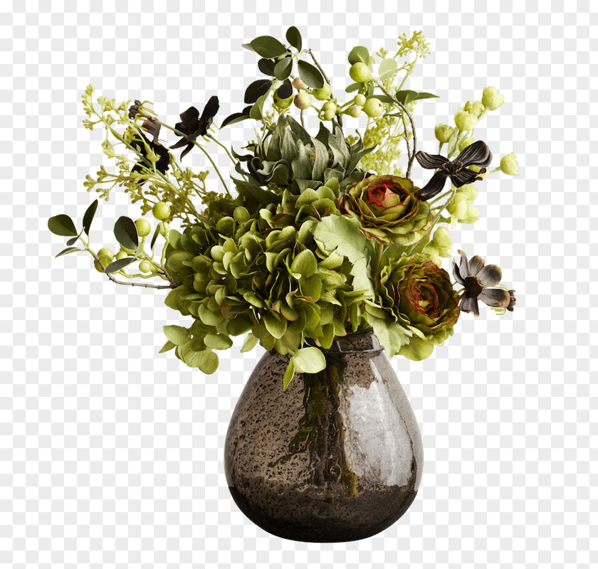 Vase Floral Design Glass Cut Flowers Abigail Ahern PNG