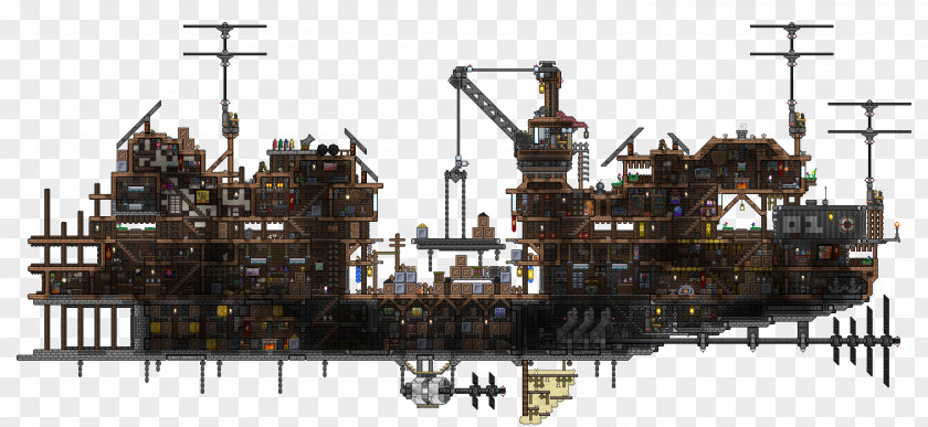 Building Terraria Galleon Room House PNG