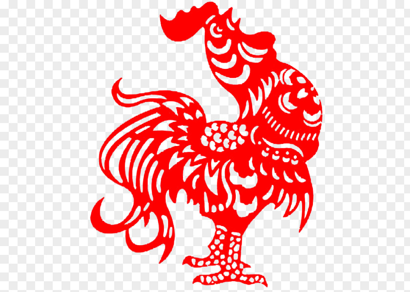 Chinese New Year Rooster Calendar Zodiac PNG
