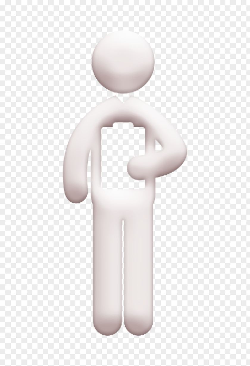 Health Set Icon Clipboard Man Standing Reading Medical History In His Hand PNG
