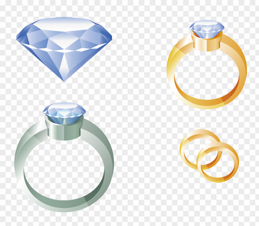 Vector Diamond Ring Wedding Engagement Clip Art PNG