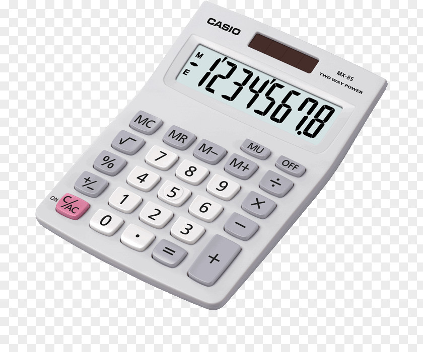 Calculator Casio MX8 Desk Top SL-300VER Scientific PNG