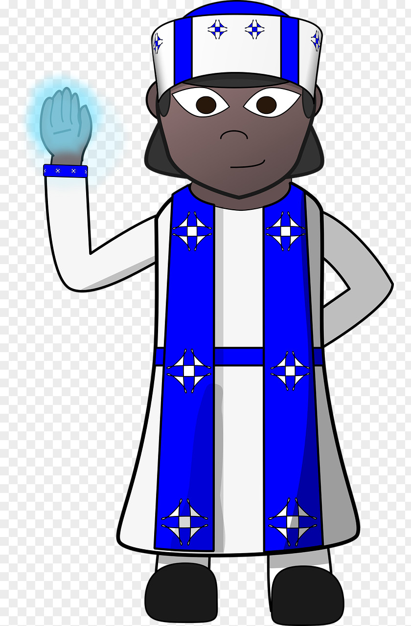 Comic Character Cleric Clip Art PNG