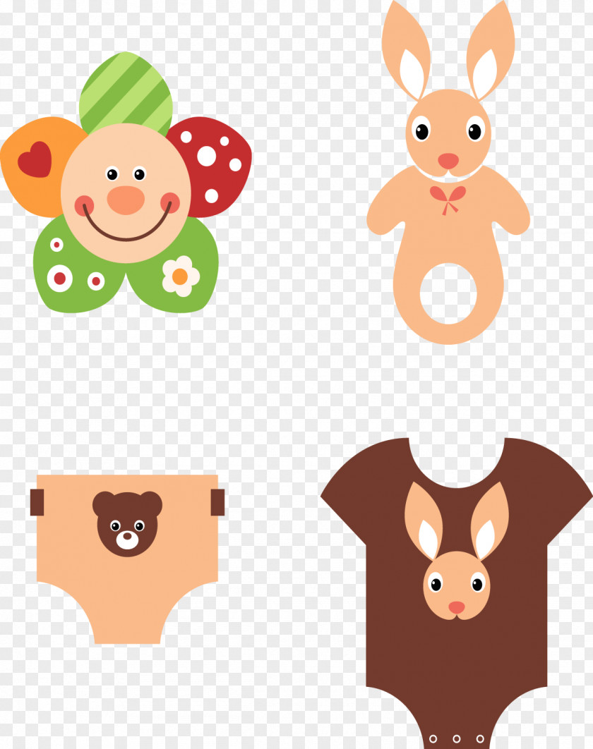 Cute Style Baby Clothes Infant Pacifier Transport Clip Art PNG