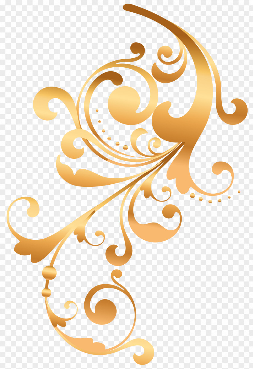 Golden Ornament Clip Art PNG