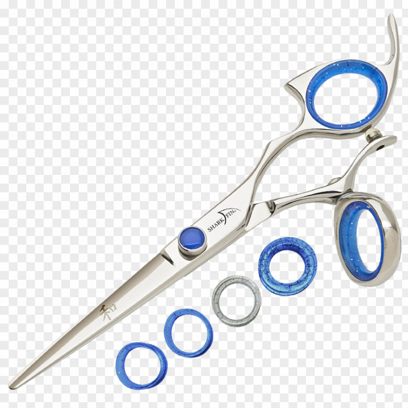 Iridescent Shark Scissors Hair-cutting Shears Fin Soup Finning PNG