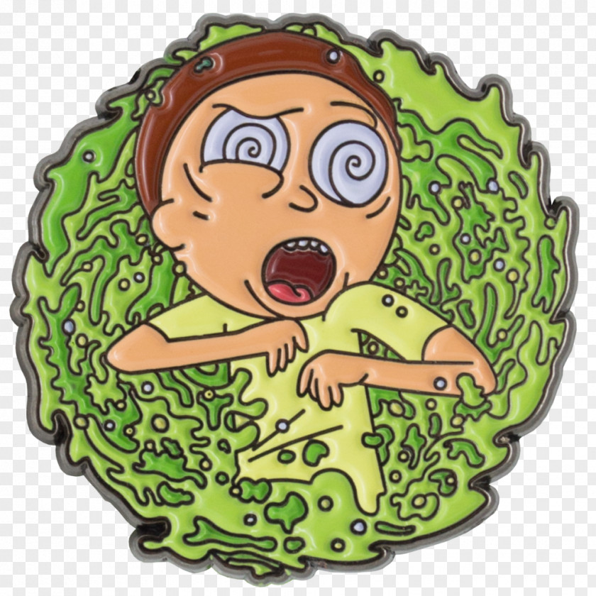 Pin Morty Smith Lapel Vitreous Enamel Cartoon PNG