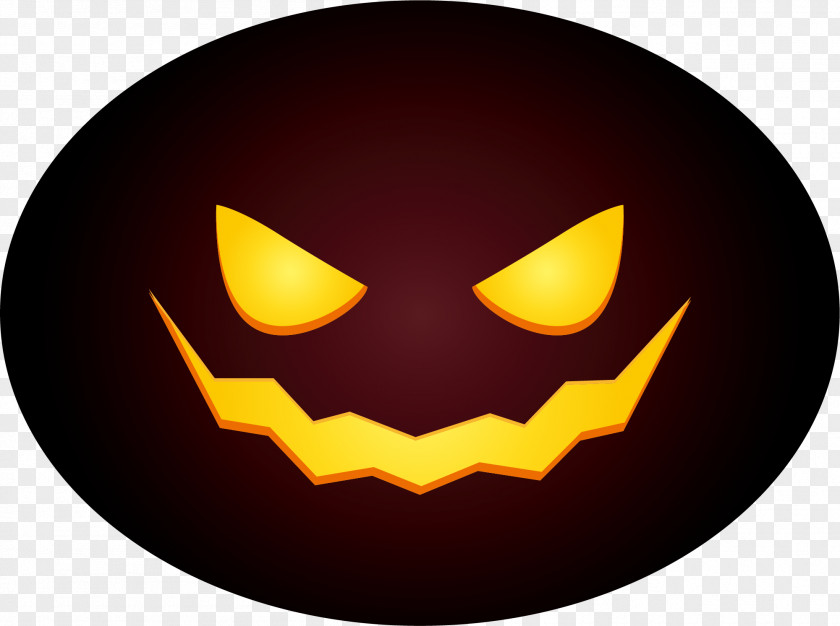 Yellow Terror Pumpkin Head Jack-o-lantern Halloween PNG