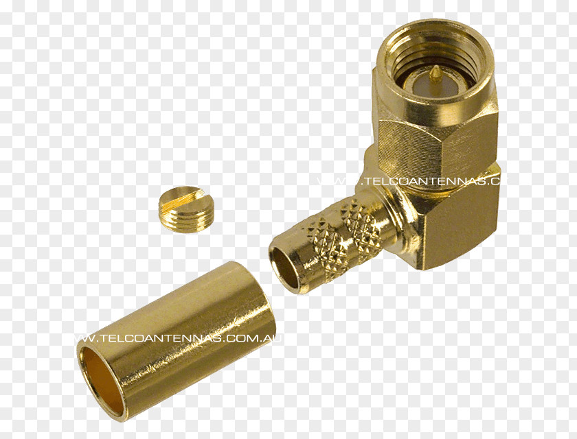 Brass 01504 Amphenol Tool RF Connector PNG