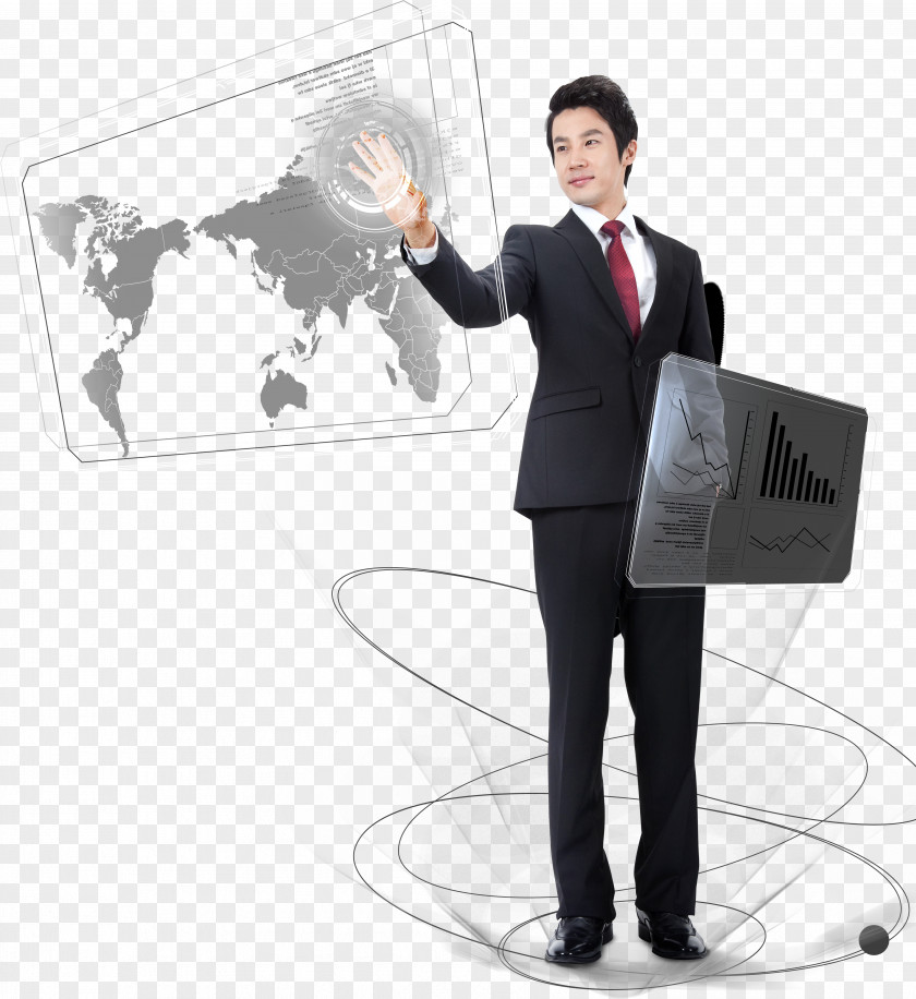 Finger-touch Business Man Finger Download Computer File PNG