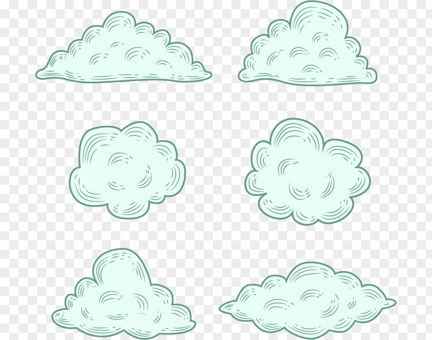 Hand-painted Clouds PNG