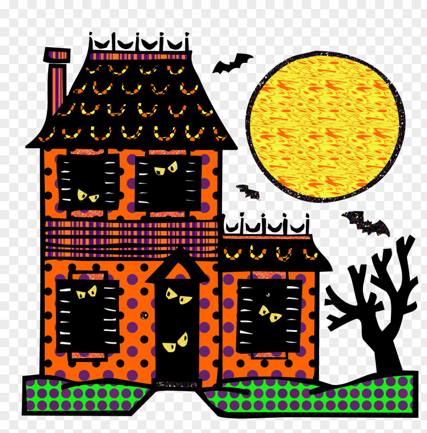 House Haunted Drawing Ghost Coloring Book PNG