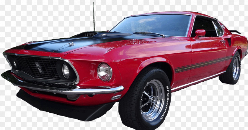 Muscul Sports Car Ford Mustang Mach 1 Boss 429 PNG