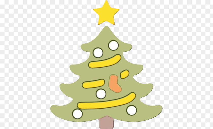 Pine Family Christmas Tree Emoji PNG
