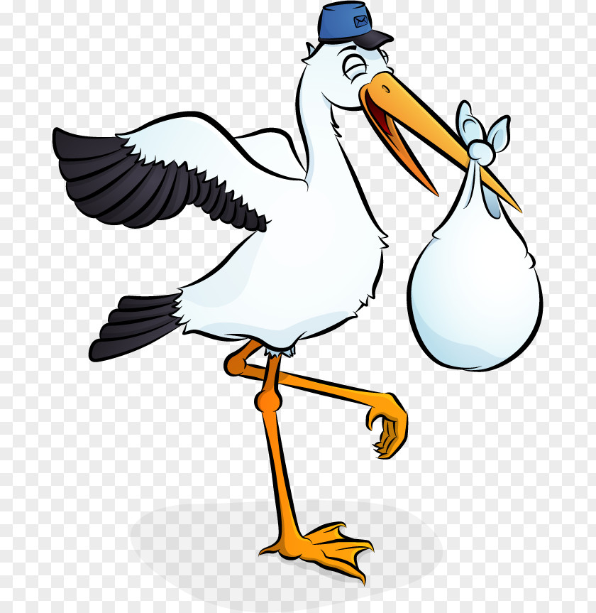Stork Baby Bird Beak Duck Swan Clip Art PNG