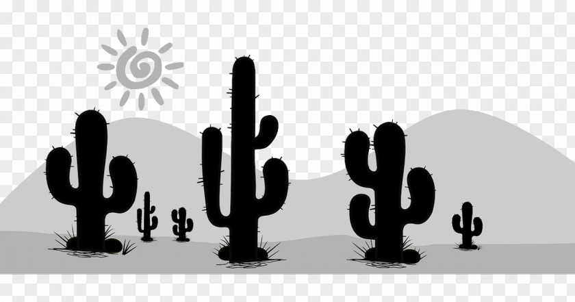 Cactus Saguaro Desert Image Stencil PNG