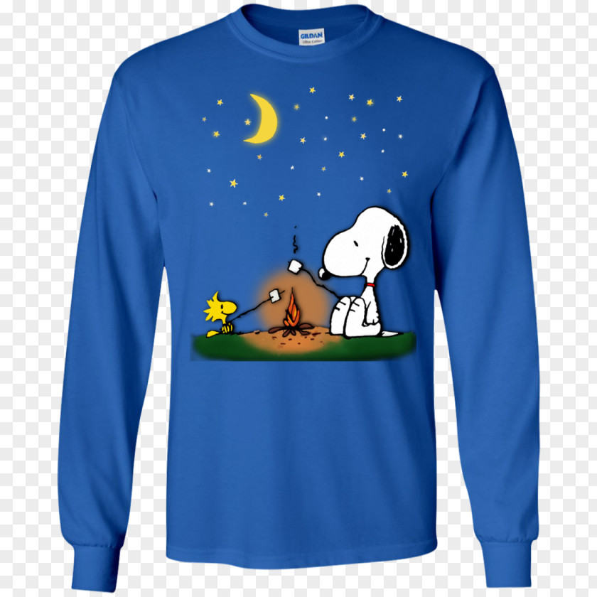 Snoopy Camping T-shirt Hoodie Sleeve Clothing PNG