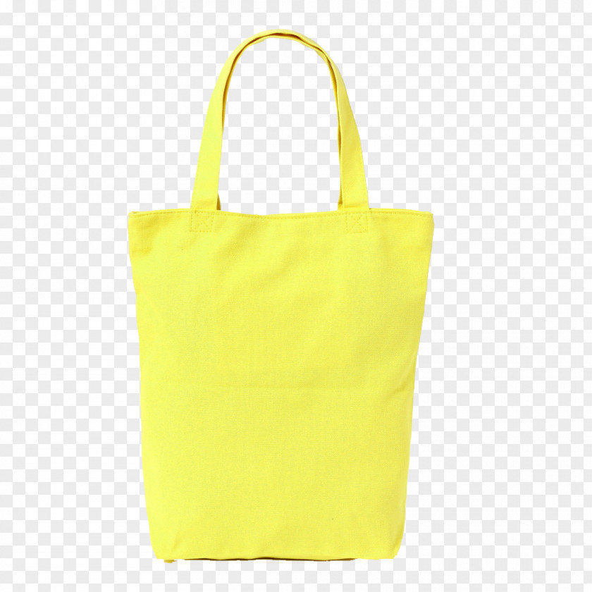 Pure Yellow Canvas Bag Tote PNG