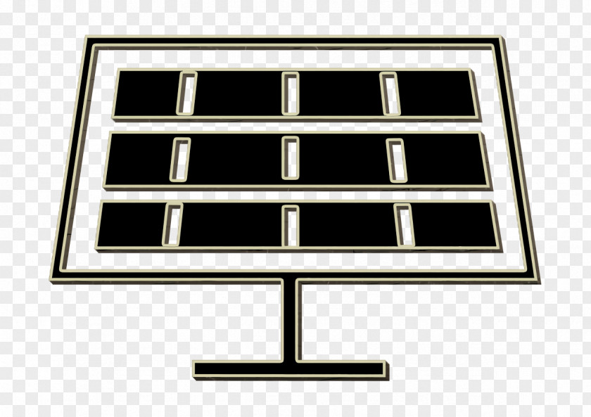 Technology Icon IOS7 Set Filled 2 Frontal Solar Panel PNG