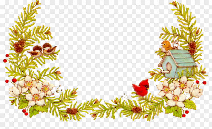 Ded Floral Design Christmas Ornament Pine PNG