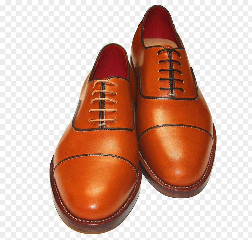 Men's Brown Lace Shoes Dress Shoe Leather PNG
