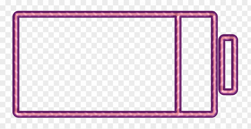 Picture Frame Pink Battery Icon Charge Charging PNG