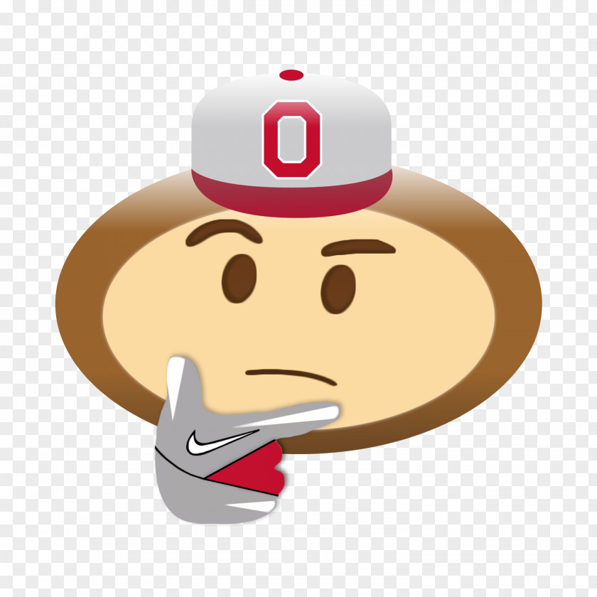 Thinking Ohio State University Buckeyes Football Brutus Buckeye Emoji Women's Track And Field PNG