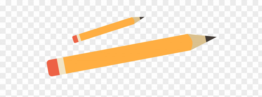 Vector Yellow Pencil Stationery Angle Font PNG