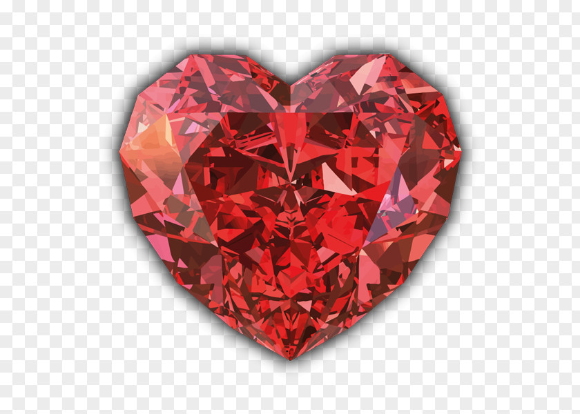 Gemstone Ruby Shira Diamonds Heart PNG