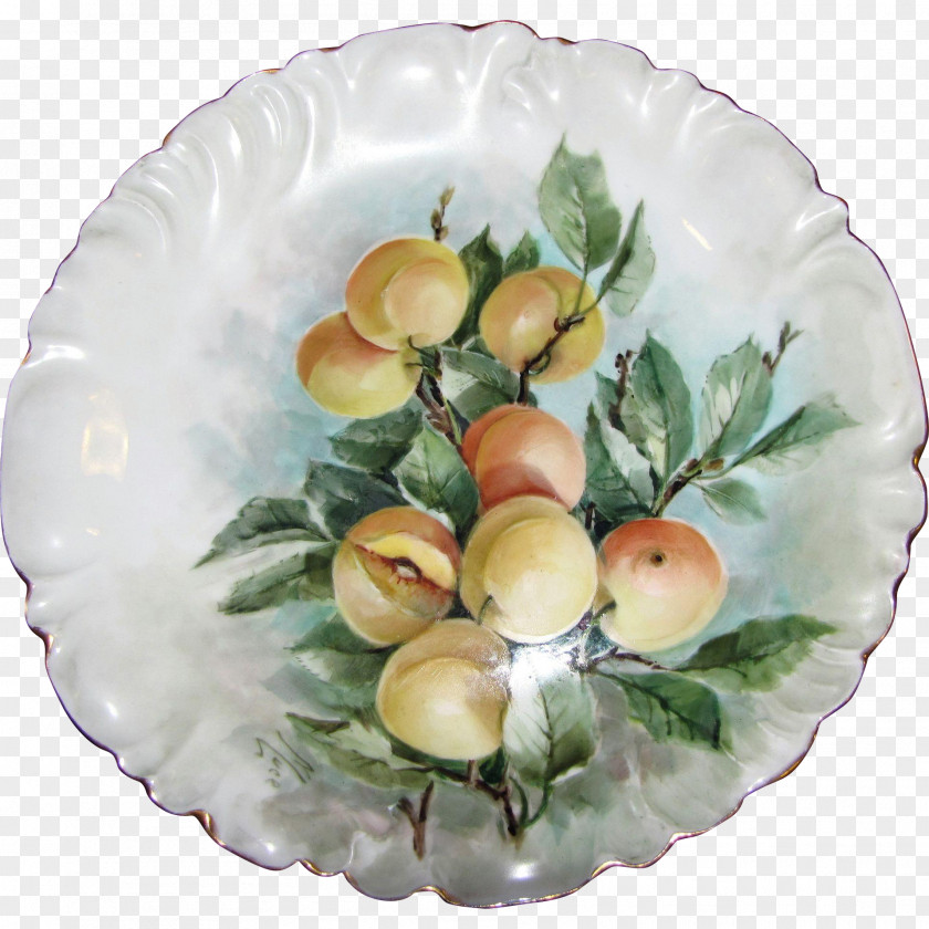 Hand-painted Architecture Tableware Platter Plate Porcelain PNG