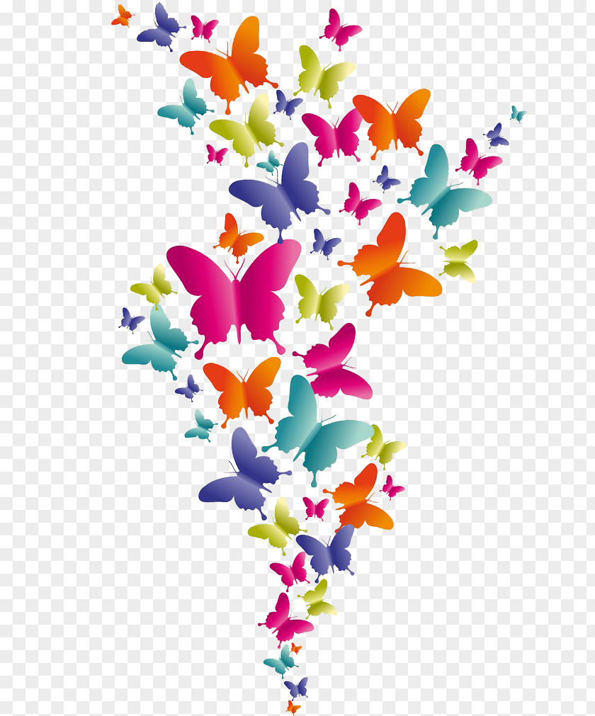 Butterfly Pattern Color Royalty-free Illustration PNG