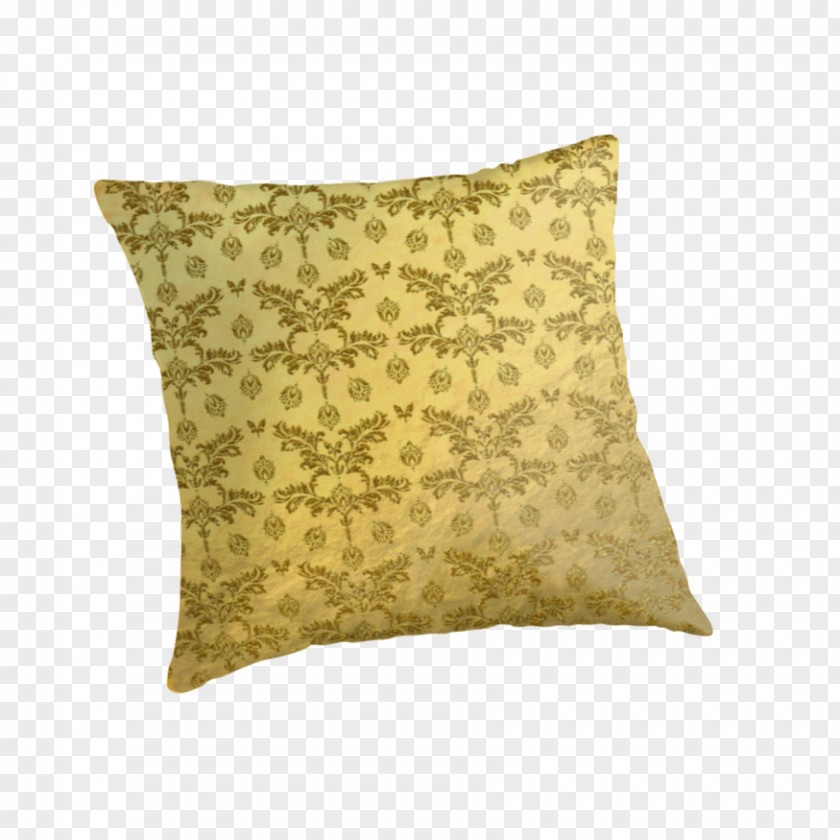 Gold Pattern Throw Pillows Cushion PNG