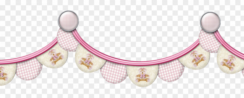 Pink Plaid M Body Jewellery Line PNG