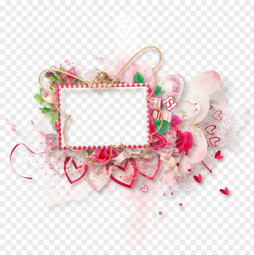 Pink Frame Rose PhotoScape Drawing PNG