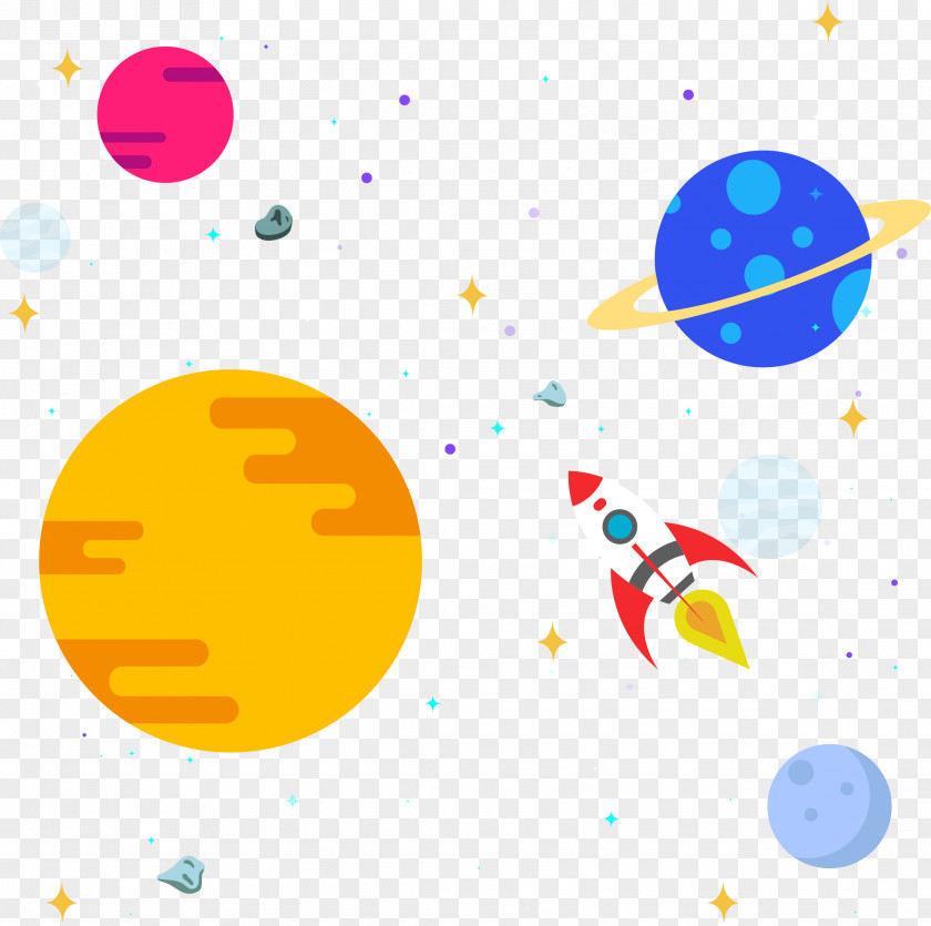 Space Star Rocket Outer Solar System Clip Art PNG