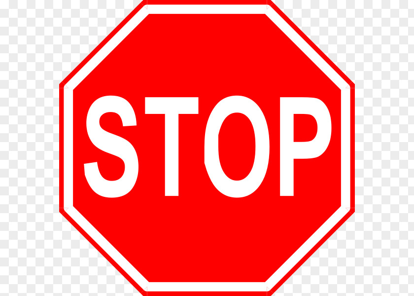 Stop Sign Graphic Clip Art PNG