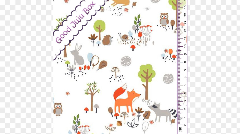 Watercolor Woodland Animal Tissus Du Renard Arctic Fox Textile Cotton PNG