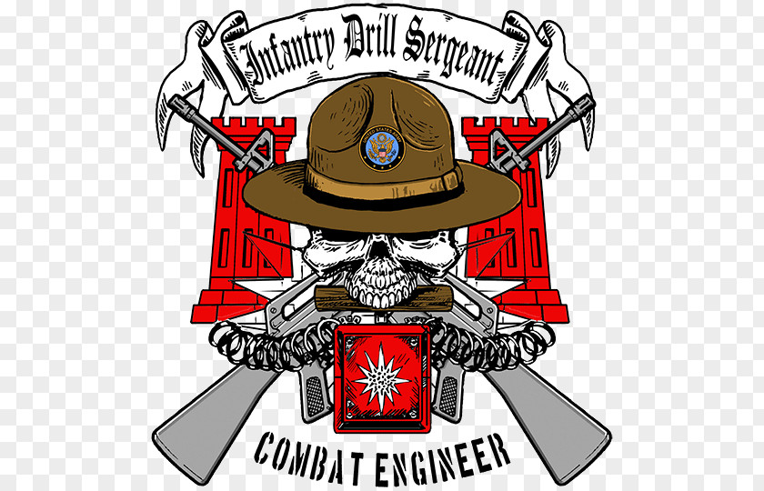 Drill Sergeant Logo Illustration Font Battalion Brand PNG