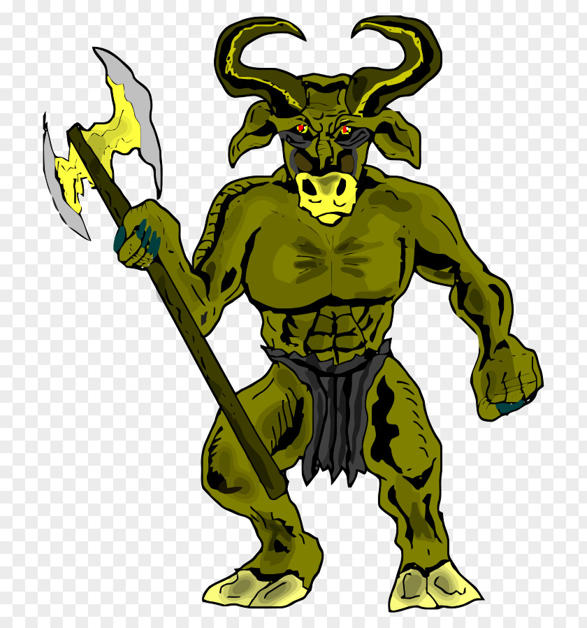 Monster Minotaur Theseus Odyssey Daedalus Greek Mythology PNG