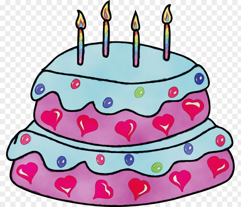 Party Cuisine Birthday Cake PNG