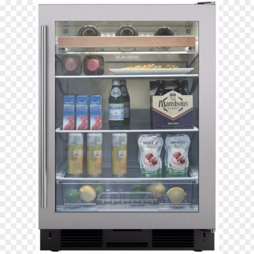 Refrigerator Wine Cooler Sub-Zero Home Appliance PNG