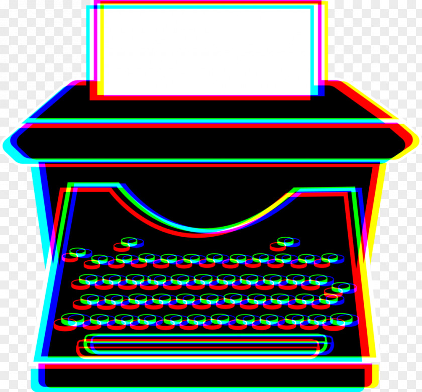 Typewriter Graphic Designer Text Clip Art PNG