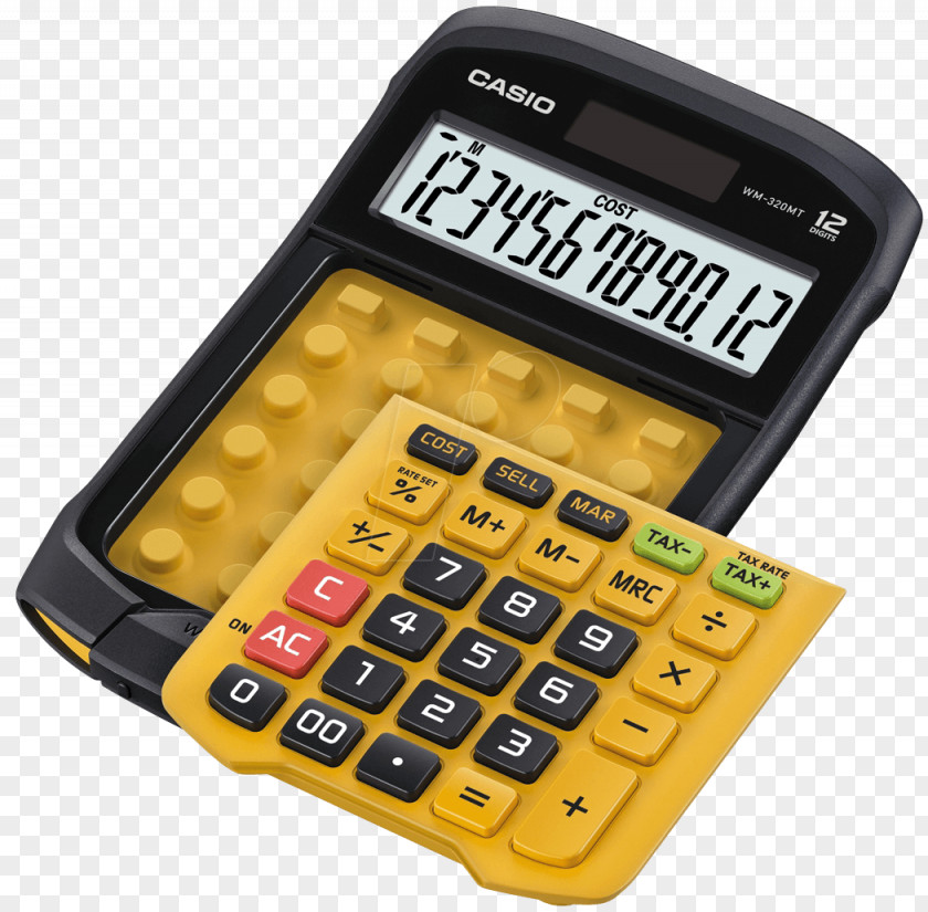 Laskine Calculator Office Supplies Casio Solar Energy PNG