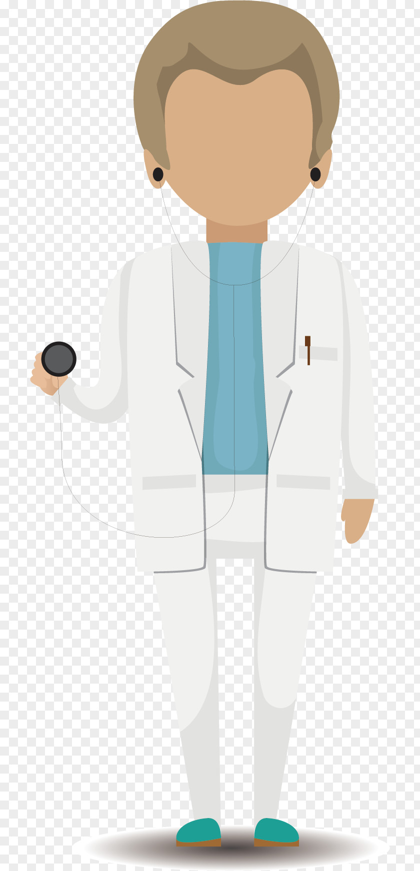 Cartoon Male Doctor Illustration PNG