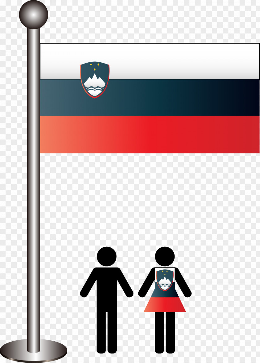 Flag Of Slovenia Cartoon Villain Vector Clip Art PNG