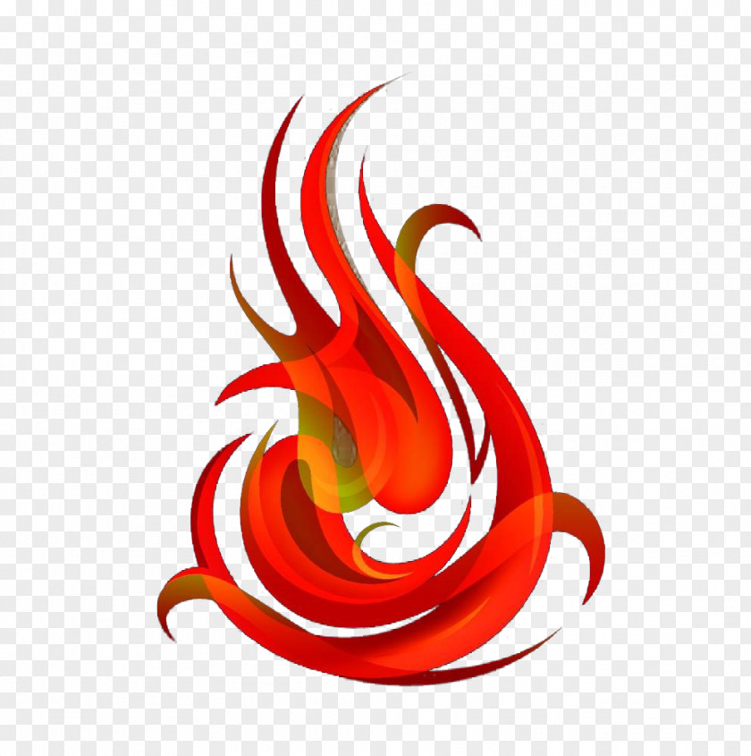 Hand-painted Vector Flames Flame PNG