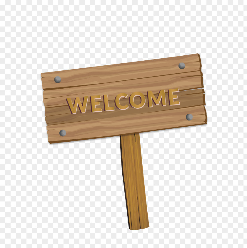 Vector Welcome Wood Euclidean PNG